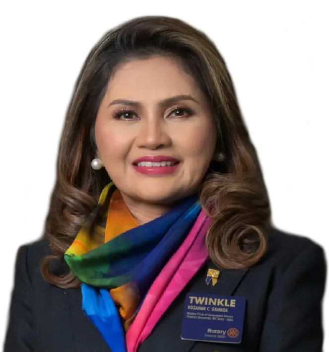 Portrait of Past District Governor Rozanne “Twinkle” C. Gamboa