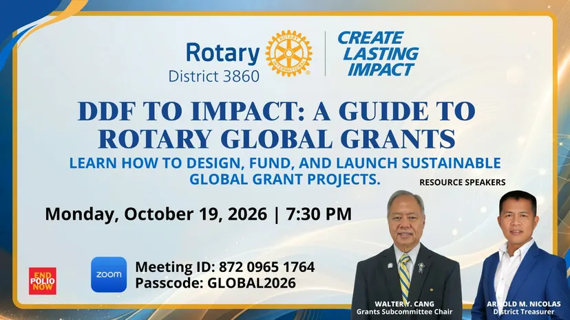DDF to Impact: A Guide to Rotary Global Grants cover